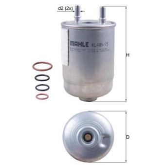 Filtre à carburant MAHLE OEM 164007857R