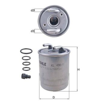 Filtre à carburant MAHLE OEM A6420902352