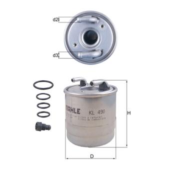 Filtre à carburant MAHLE OEM a6420902052