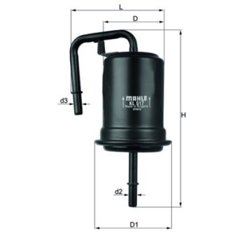 Filtre à carburant MAHLE KL 517