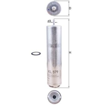 Filtre à carburant MAHLE OEM 13327793672