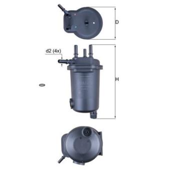 Filtre à carburant MAHLE OEM 8200458397