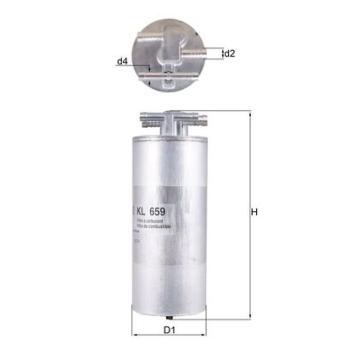 Filtre à carburant MAHLE OEM 4F0127401J