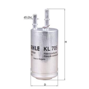 Filtre à carburant MAHLE OEM 31355412