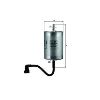 Filtre à carburant MAHLE [KL 80]