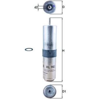 Filtre à carburant MAHLE OEM 13328515903