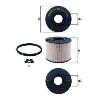 Filtre à carburant MAHLE OEM 7L6127177C Filtre à carburant MAHLE OEM 7L6127177C