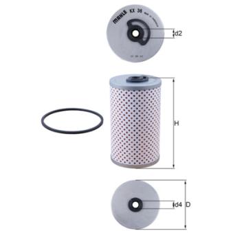 Filtre à carburant MAHLE [KX 36D]