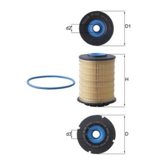 Filtre à carburant MAHLE OEM 95931351 Filtre à carburant MAHLE OEM 95931351