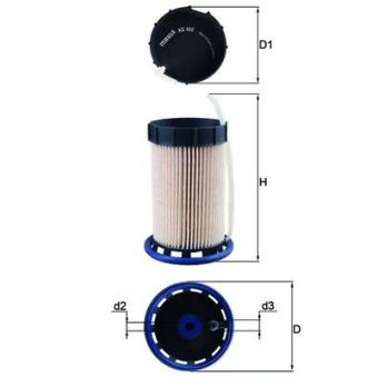 Filtre à carburant MAHLE OEM 5Q0127177C