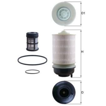 Filtre à carburant MAHLE KX 581KIT pour MERCEDES-BENZ 