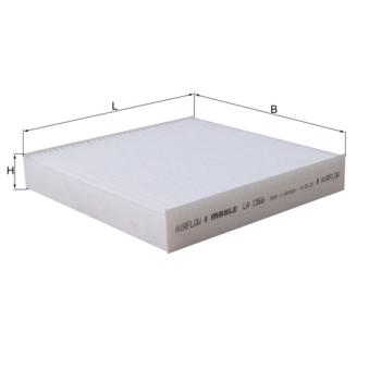 Filtre, air de l'habitacle MAHLE [LA 1566]