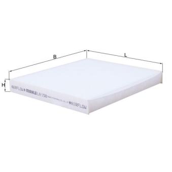 Filtre, air de l'habitacle MAHLE OEM 72880AG010