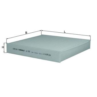 Filtre, air de l'habitacle MAHLE LA 293 pour DODGE VIPER 1.6 D - 110cv