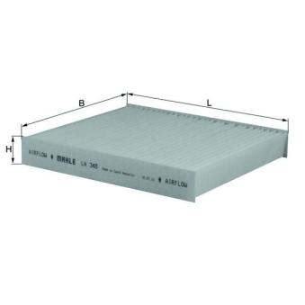 Filtre, air de l'habitacle MAHLE OEM 72880FE000