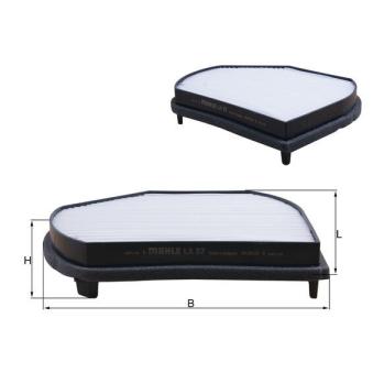 Filtre, air de l'habitacle MAHLE OEM A2108300918