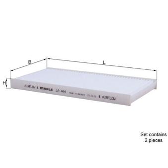 Filtre, air de l'habitacle MAHLE OEM 971332E960