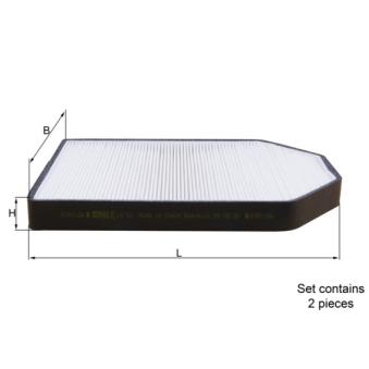 Filtre, air de l'habitacle MAHLE OEM 4D0819439