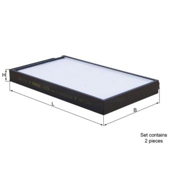 Filtre, air de l'habitacle MAHLE OEM 976174H900