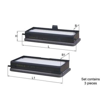 Filtre, air de l'habitacle MAHLE OEM 6447H0