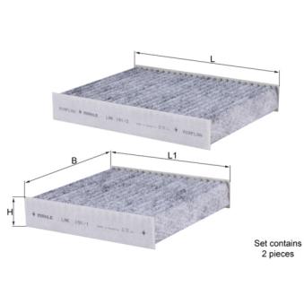 Filtre, air de l'habitacle MAHLE OEM 6447VZ