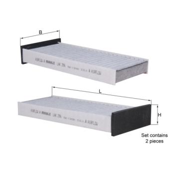 Filtre, air de l'habitacle MAHLE OEM MR460201