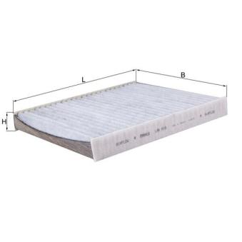 Filtre, air de l'habitacle MAHLE OEM 2Q0819669