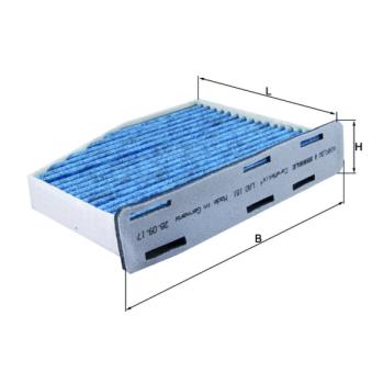 Filtre, air de l'habitacle MAHLE OEM 1K1819653A