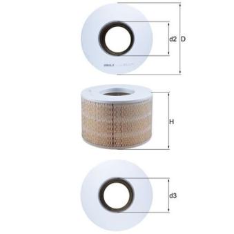 Filtre à air MAHLE OEM 1780168030