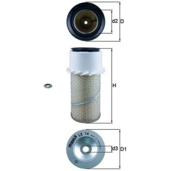 Filtre à air MAHLE OEM 1140889 Filtre à air MAHLE OEM 1140889