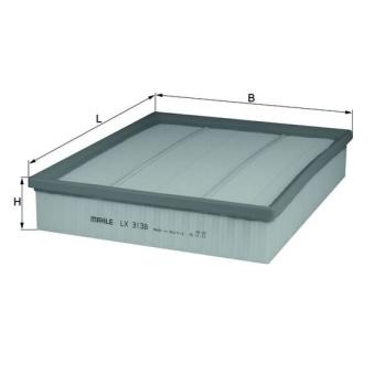 Filtre à air MAHLE OEM 2H6129620 Filtre à air MAHLE OEM 2H6129620