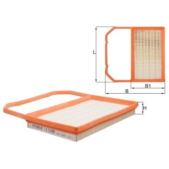 Filtre à air MAHLE OEM 4C129620C Filtre à air MAHLE OEM 4C129620C
