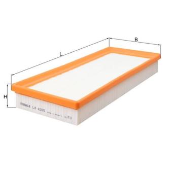 Filtre à air MAHLE LX 4205 pour MAZDA 323 E 550 CGI - 408cv