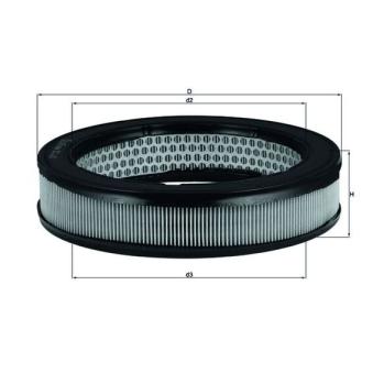 Filtre à air MAHLE OEM 9974287