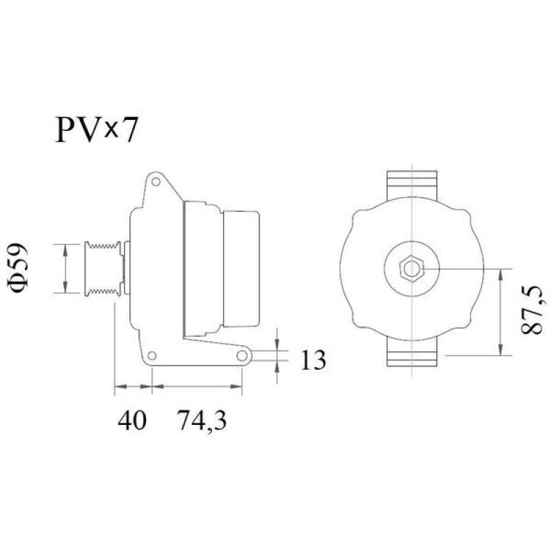 Alternateur MAHLE MG 1063 - Visuel 1