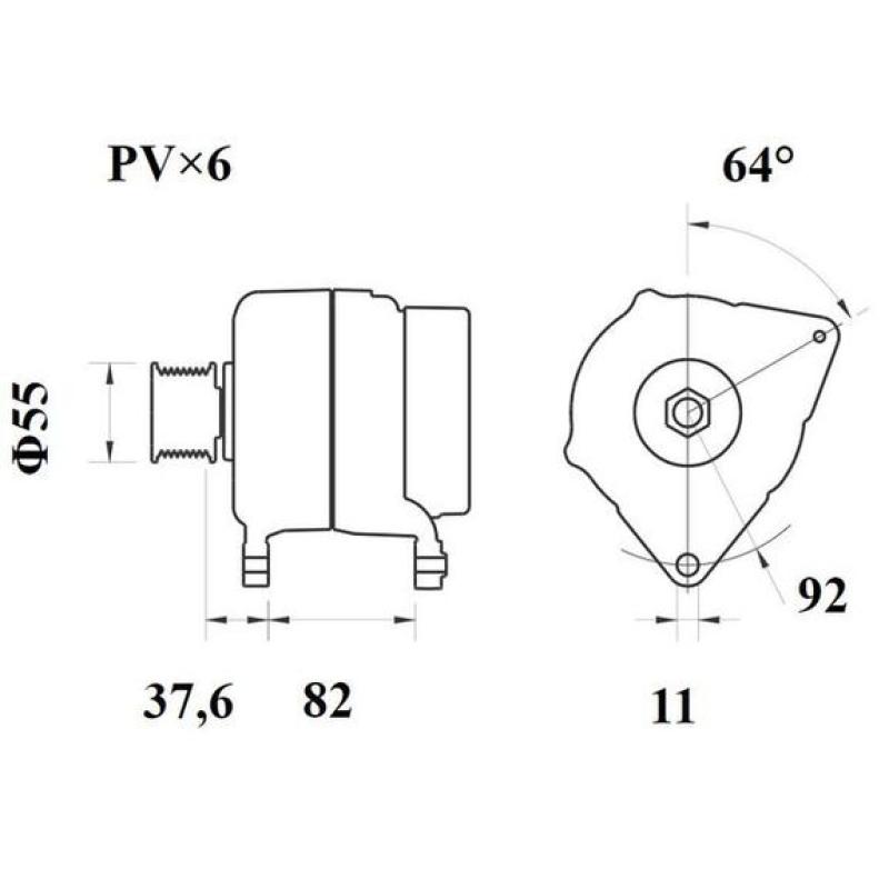 Alternateur MAHLE MG 1070 - Visuel 1