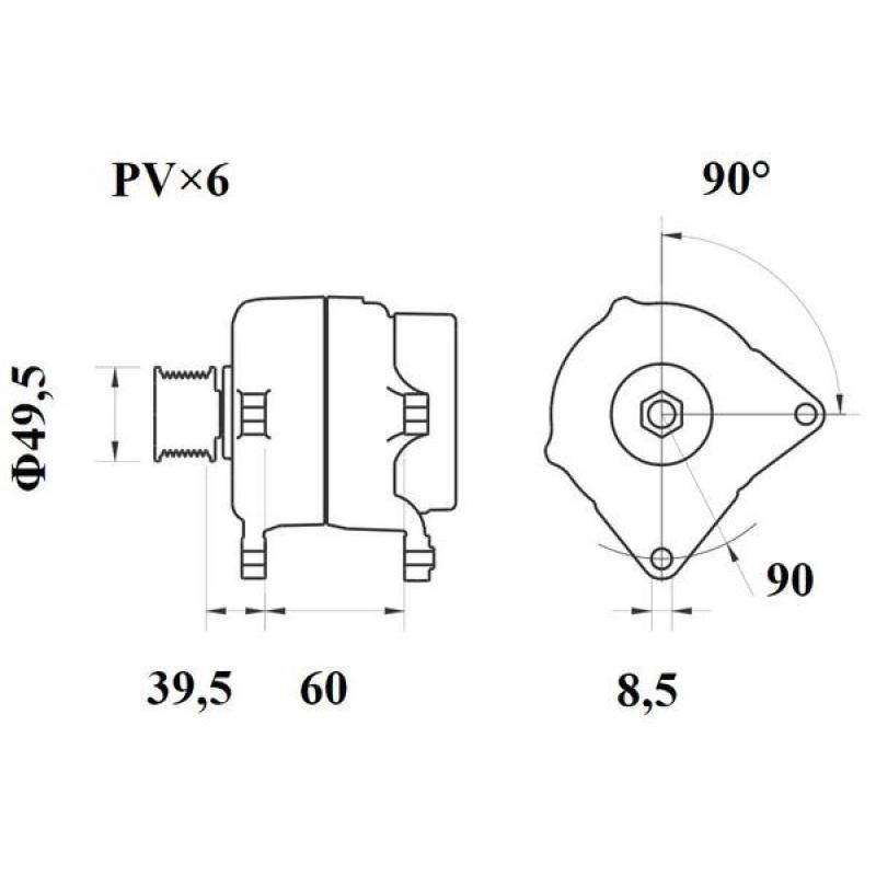 Alternateur MAHLE MG 1073 - Visuel 1