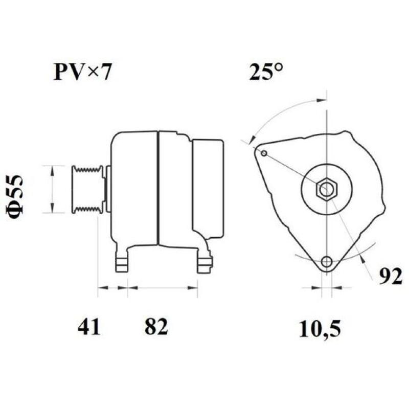 Alternateur MAHLE MG 1076 - Visuel 1
