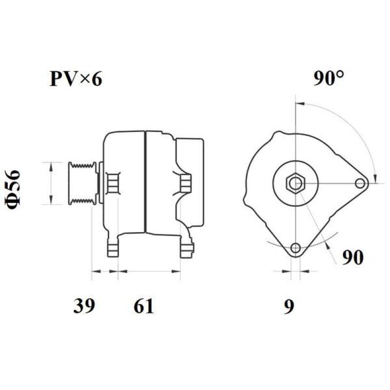Alternateur MAHLE MG 1089 - Visuel 1