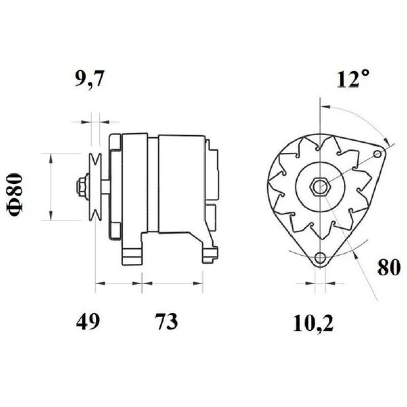 Alternateur MAHLE MG 123 - Visuel 1