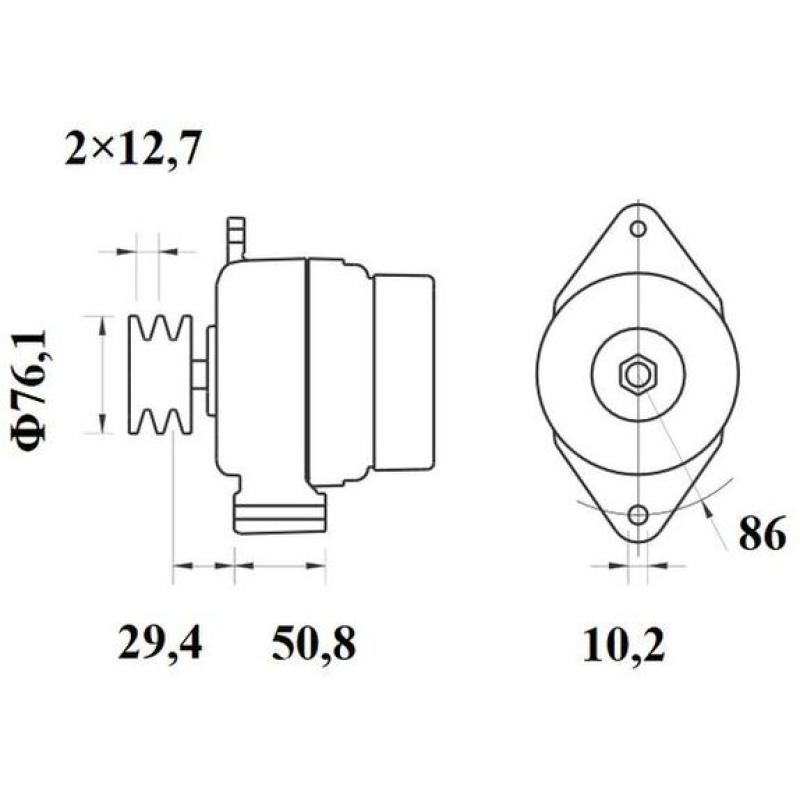 Alternateur MAHLE MG 14 - Visuel 1