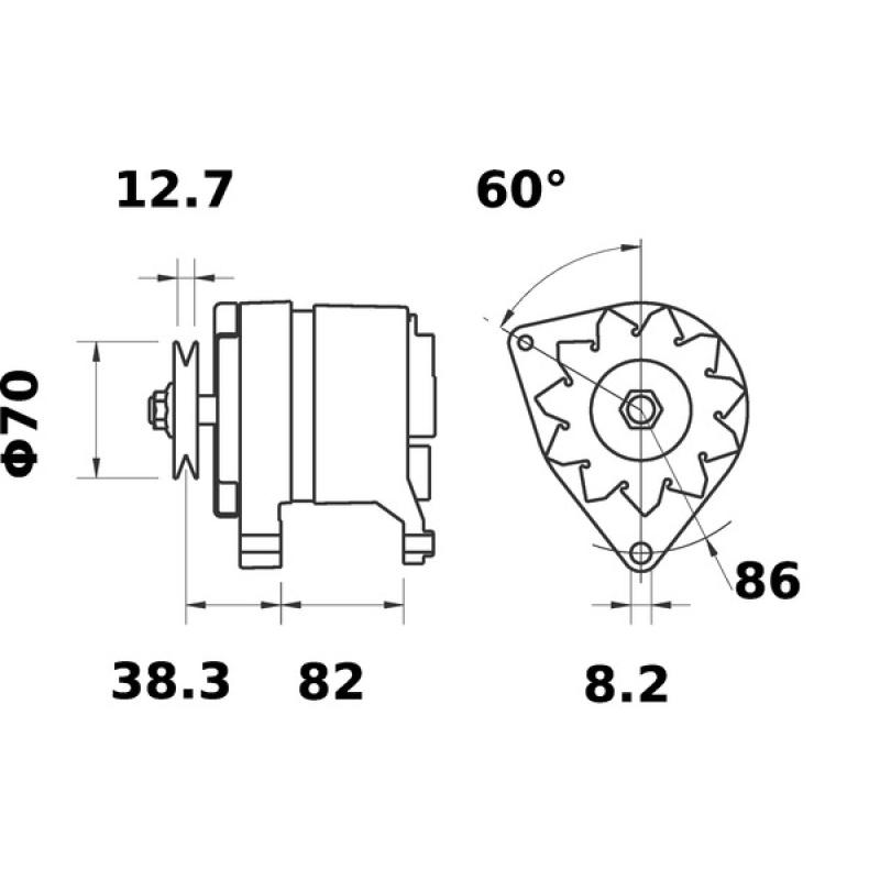 Alternateur MAHLE MG 161 - Visuel 1