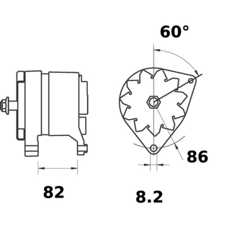 Alternateur MAHLE MG 175 - Visuel 1