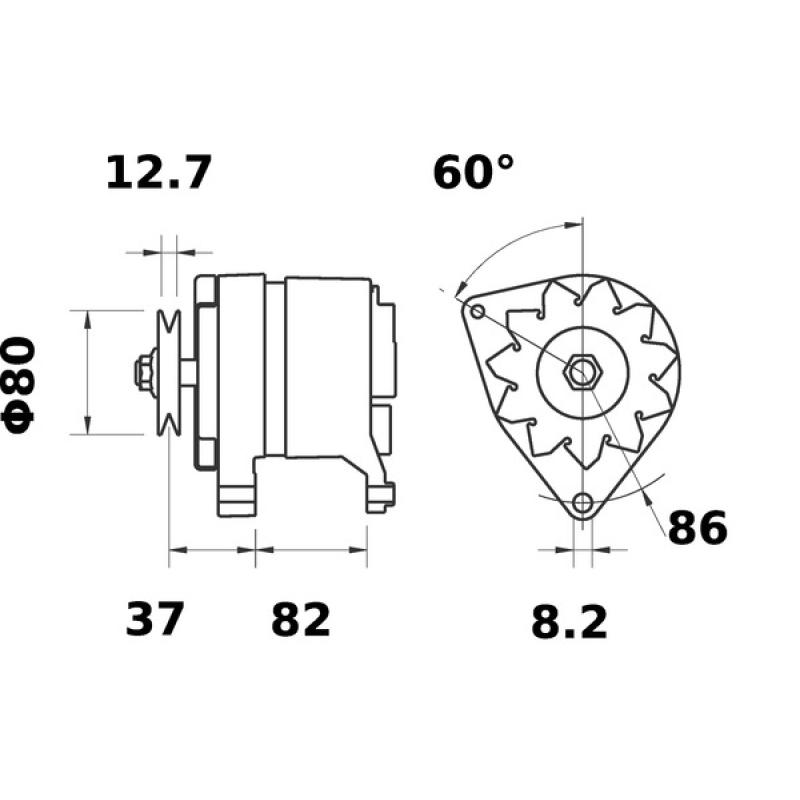 Alternateur MAHLE MG 176 - Visuel 1