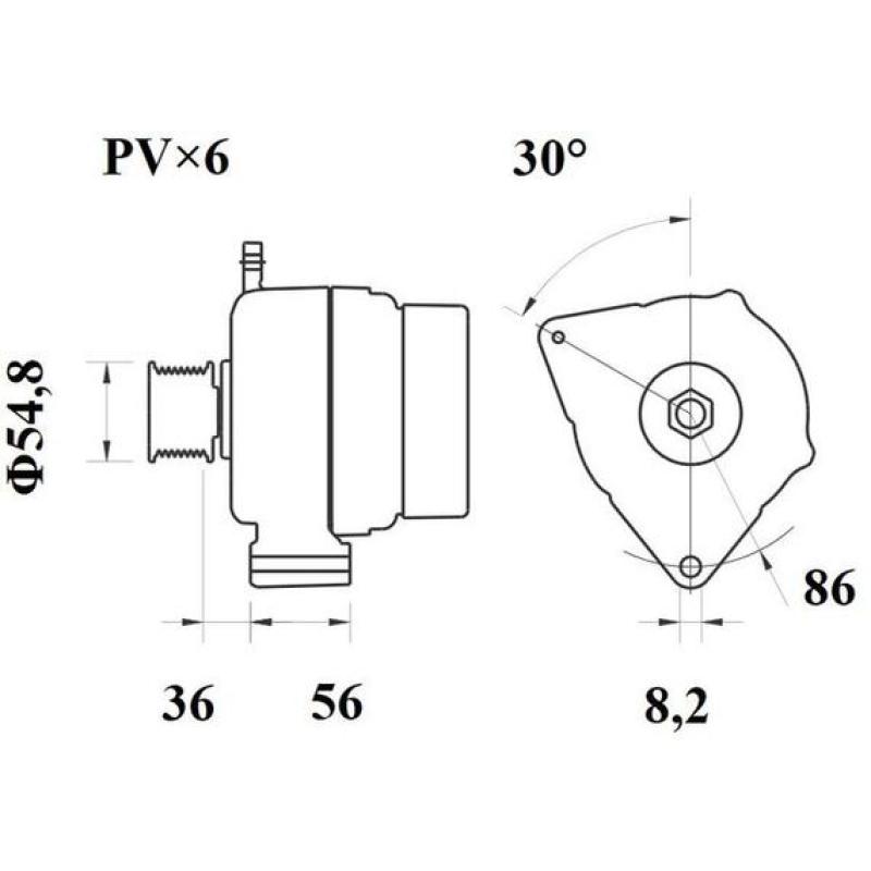 Alternateur MAHLE MG 186 - Visuel 1