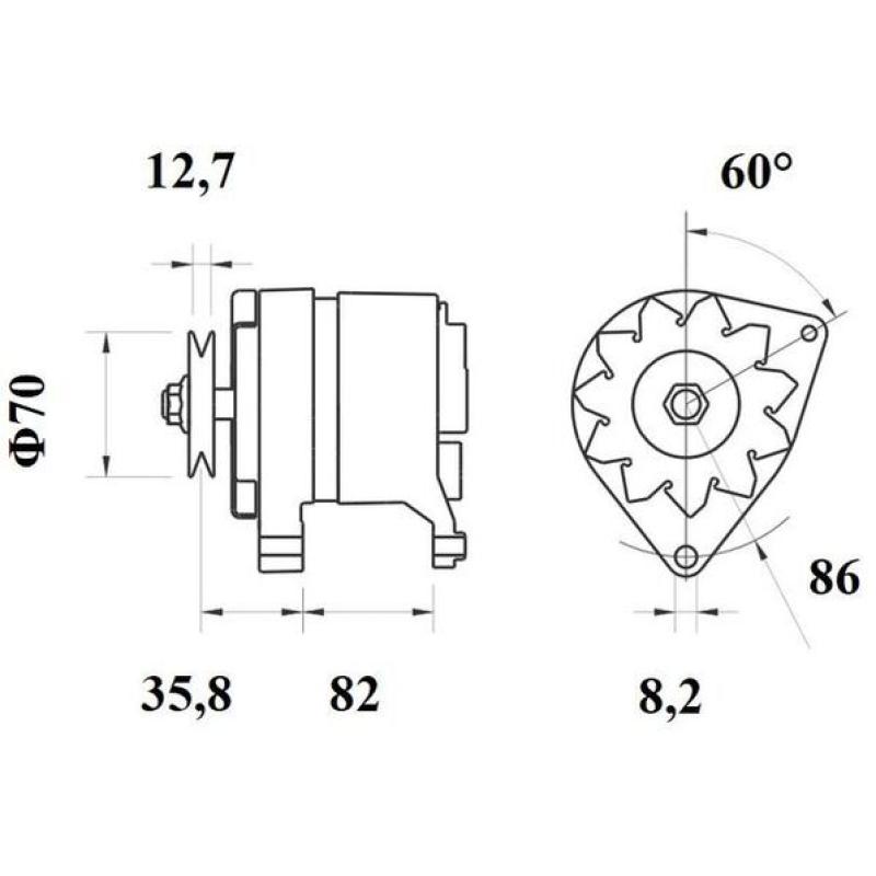 Alternateur MAHLE MG 235 - Visuel 1