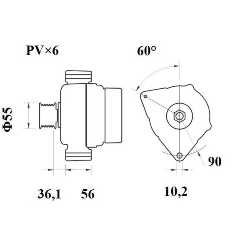 Alternateur MAHLE MG 248 - Visuel 2