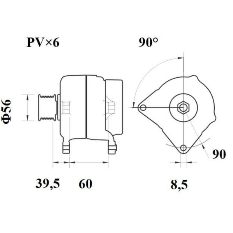 Alternateur MAHLE MG 255 - Visuel 1