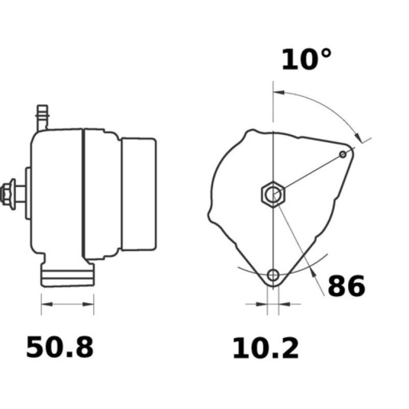 Alternateur MAHLE MG 315 - Visuel 1
