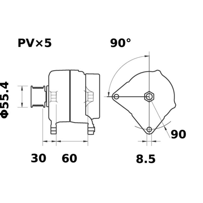 Alternateur MAHLE MG 32 - Visuel 1